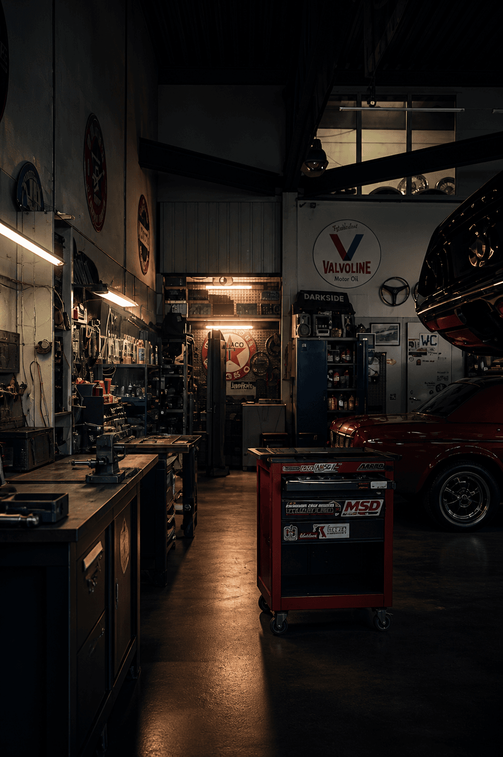 American vehicle parts workshop